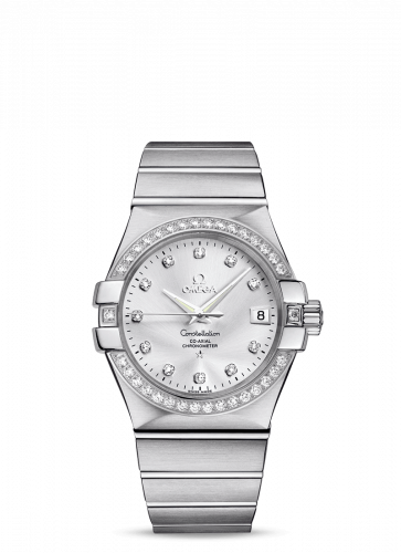 Watch Winder for watch Omega Constellation Constellation Co-Axial 35 Stainless Steel / Diamond / Silver