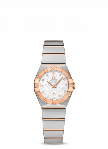 Watch Winder for watch Omega Constellation Constellation Quartz 24 Stainless Steel / Red Gold / Wavy MOP