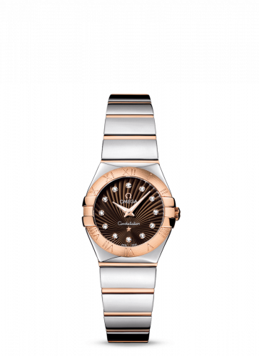 Watch Winder for watch Omega Constellation Constellation Quartz 24 Polished Stainless Steel / Red Gold / Brown Supernova