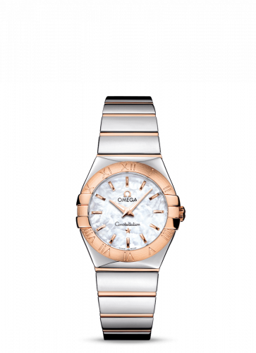 Watch Winder for watch Omega Constellation Constellation Quartz 27 Polished Stainless Steel / Red Gold / MOP