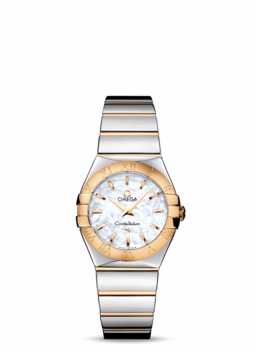 Watch Winder for watch Omega Constellation Constellation Quartz 27 Polished Stainless Steel / Yellow Gold / MOP