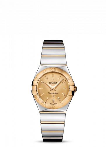 Watch Winder for watch Omega Constellation Constellation Quartz 27 Polished Stainless Steel / Yellow Gold / Champagne