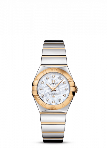 Watch Winder for watch Omega Constellation Constellation Quartz 27 Polished Stainless Steel / Yellow Gold / MOP