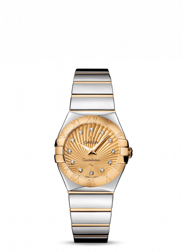 Watch Winder for watch Omega Constellation Constellation Quartz 27 Polished Stainless Steel / Yellow Gold / Champagne Supernova