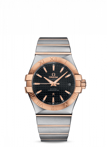 Watch Winder for watch Omega Constellation Constellation Co-Axial 35 Stainless Steel / Red Gold / Black