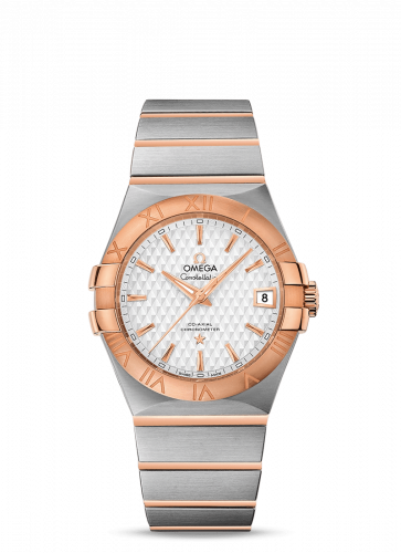 Watch Winder for watch Omega Constellation Constellation Co-Axial 35 Stainless Steel / Red Gold / Lozenge Silver