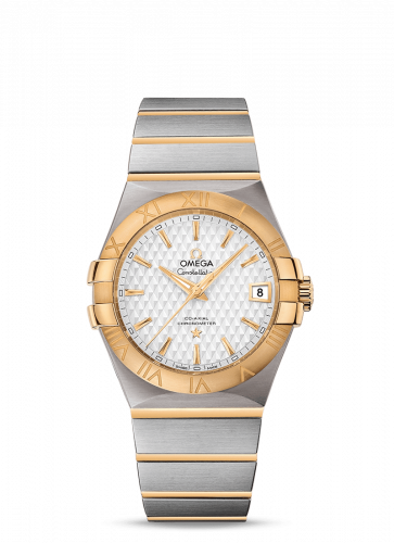 Watch Winder for watch Omega Constellation Constellation Co-Axial 35 Stainless Steel / Yellow Gold / Lozenge Silver