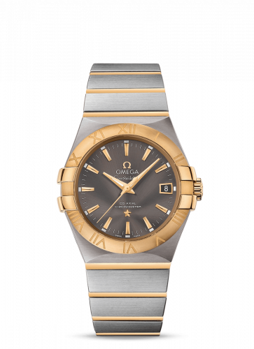 Watch Winder for watch Omega Constellation Constellation Co-Axial 35 Stainless Steel / Yellow Gold / Grey