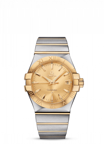 Watch Winder for watch Omega Constellation Constellation Quartz 35 Stainless Steel / Yellow Gold / Champagne