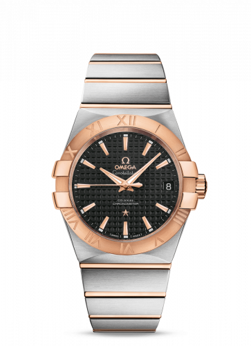 Watch Winder for watch Omega Constellation Constellation Co-Axial 38 Stainless Steel / Red Gold / Black