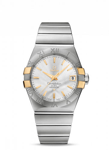 Watch Winder for watch Omega Constellation Constellation Co-Axial 38 Stainless Steel / Yellow Gold Claws / Silver