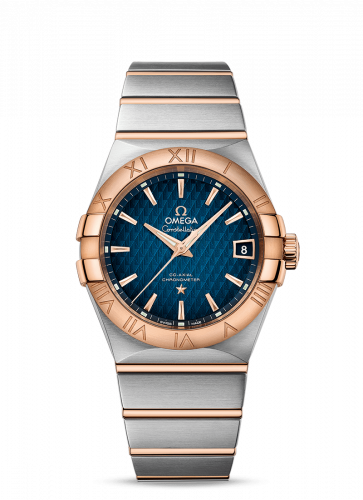 Watch Winder for watch Omega Constellation Constellation Co-Axial 38 Stainless Steel / Red Gold / Blue Lozenge