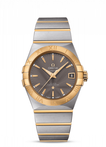 Watch Winder for watch Omega Constellation Constellation Co-Axial 38 Stainless Steel / Yellow Gold / Grey