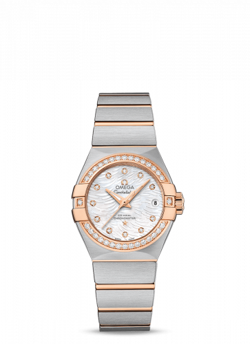 Watch Winder for watch Omega Constellation Constellation Co-Axial 27 Brushed Stainless Steel / Red Gold / Diamond / MOP