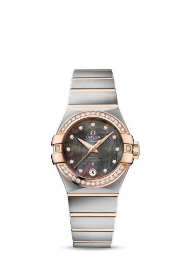 Watch Winder for watch Omega Constellation Constellation Co-Axial 27 Brushed Stainless Steel / Red Gold / Diamond / Tahiti MOP