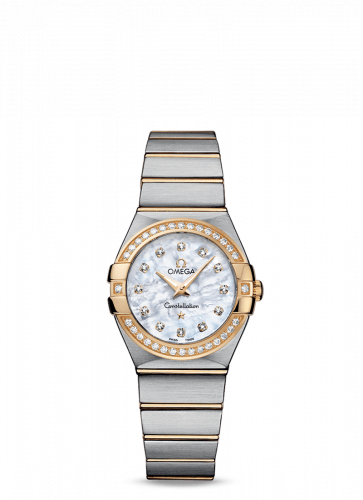 Watch Winder for watch Omega Constellation Constellation Quartz 27 Brushed Stainless Steel / Yellow Gold / Diamond / MOP