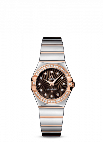 Watch Winder for watch Omega Constellation Constellation Quartz 27 Polished Stainless Steel / Red Gold / Diamond / Brown Supernova