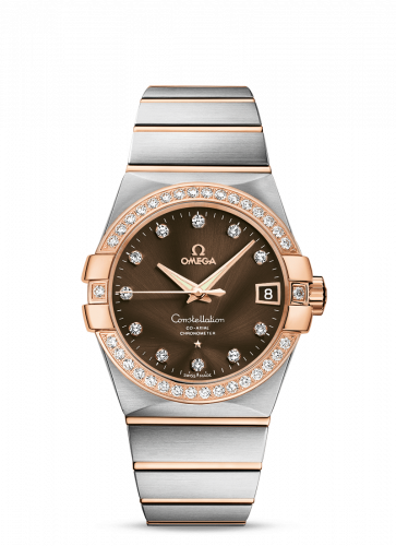 Watch Winder for watch Omega Constellation Constellation Co-Axial 38 Stainless Steel / Red Gold / Diamond / Brown