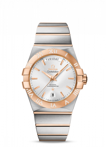 Watch Winder for watch Omega Constellation Constellation Co-Axial 38 Day-Date Stainless Steel / Red Gold / Diamond / Silver