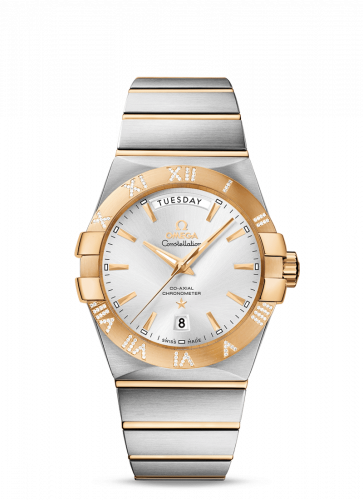 Watch Winder for watch Omega Constellation Constellation Co-Axial 38 Day-Date Stainless Steel / Yellow Gold / Diamond / Silver