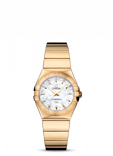 Watch Winder for watch Omega Constellation Constellation Quartz 27 Polished Yellow Gold / MOP