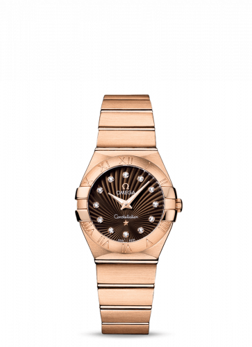 Watch Winder for watch Omega Constellation Constellation Quartz 27 Brushed Red Gold / Brown Supernova