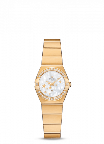 Watch Winder for watch Omega Constellation Constellation Quartz 24 Brushed Yellow Gold / Diamond / MOP Stars