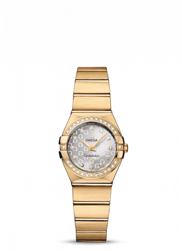 Watch Winder for watch Omega Constellation Constellation Quartz 24 Brushed Yellow Gold / Diamond / Silver Omega