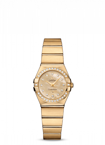 Watch Winder for watch Omega Constellation Constellation Quartz 24 Brushed Yellow Gold / Diamond / Champagne MOP