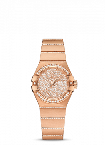 Watch Winder for watch Omega Constellation Constellation Co-Axial 27 Brushed Red Gold / Diamond / Diamond Wave