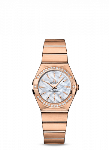 Watch Winder for watch Omega Constellation Constellation Quartz 27 Brushed Red Gold / Diamond / MOP