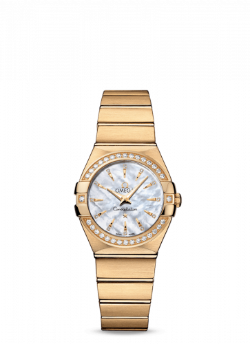 Watch Winder for watch Omega Constellation Constellation Quartz 27 Brushed Yellow Gold / Diamond / MOP