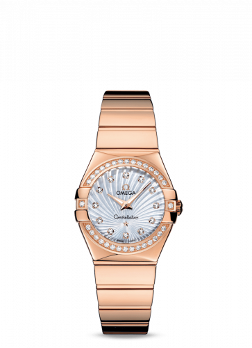 Watch Winder for watch Omega Constellation Constellation Quartz 27 Polished Red Gold / Diamond / MOP Supernova