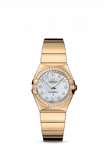 Watch Winder for watch Omega Constellation Constellation Quartz 27 Polished Yellow Gold / Diamond / MOP Supernova