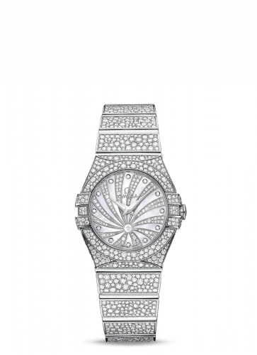 Watch Winder for watch Omega Constellation Constellation Quartz 27 Polished White Gold / Snow / Diamond Supernova