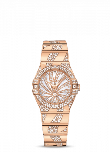 Watch Winder for watch Omega Constellation Constellation Quartz 27 Polished Red Gold / Snow / Diamond Supernova