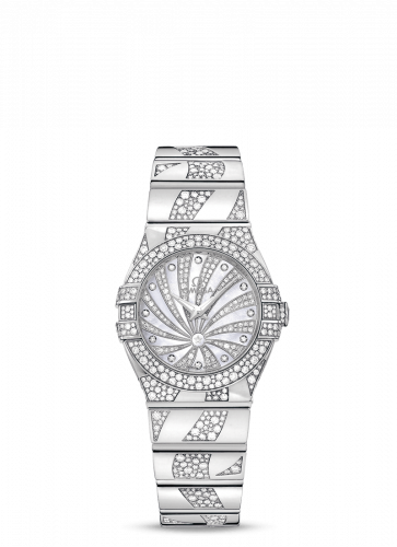 Watch Winder for watch Omega Constellation Constellation Quartz 27 Polished White Gold / Snow / Diamond Supernova