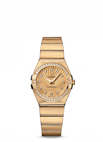 Watch Winder for watch Omega Constellation Constellation Quartz 27 Brushed Yellow Gold / Diamond / Champagne Supernova