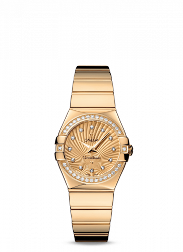 Watch Winder for watch Omega Constellation Constellation Quartz 27 Polished Yellow Gold / Diamond / Champagne Supernova