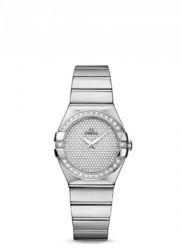 Watch Winder for watch Omega Constellation Constellation Quartz 27 Brushed White Gold / Diamond / Diamond