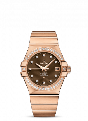 Watch Winder for watch Omega Constellation Constellation Co-Axial 35 Red Gold / Diamond / Brown