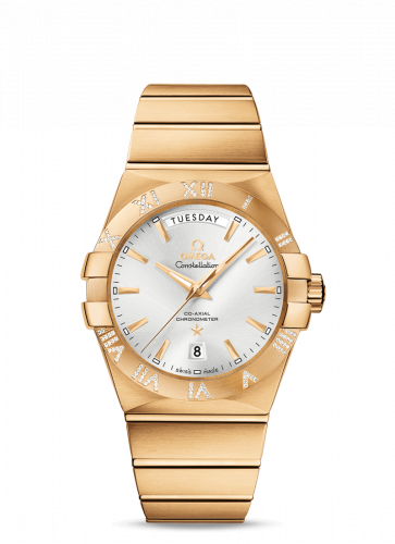 Watch Winder for watch Omega Constellation Constellation Co-Axial 38 Day-Date Yellow Gold / Diamond / Silver