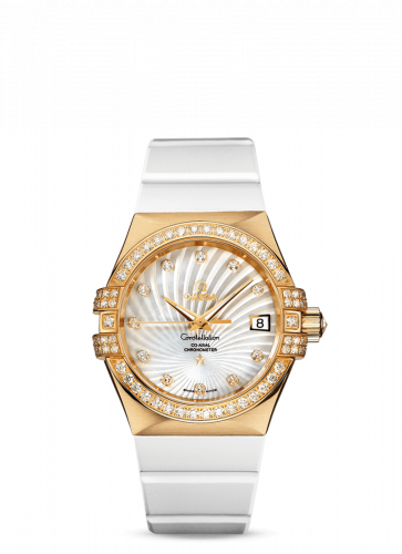 Watch Winder for watch Omega Constellation Constellation Co-Axial 35 Yellow Gold / Diamond / MOP Supernova / Rubber