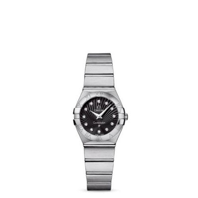 Watch Winder for watch Omega Constellation Constellation Quartz 24 Brushed Stainless Steel / Black Supernova