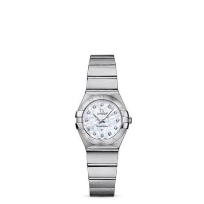 Watch Winder for watch Omega Constellation Constellation Quartz 24 Brushed Stainless Steel / MOP