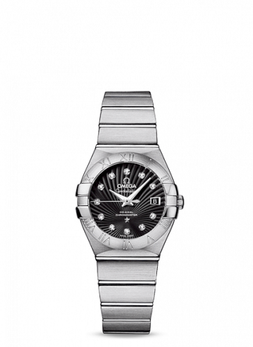 Watch Winder for watch Omega Constellation Constellation Co-Axial 27 Brushed Stainless Steel / Black Supernova