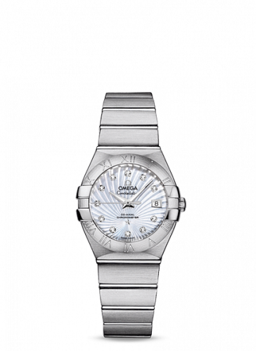 Watch Winder for watch Omega Constellation Constellation Co-Axial 27 Brushed Stainless Steel / MOP Supernova