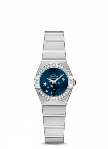 Watch Winder for watch Omega Constellation Constellation Quartz 24 Brushed Stainless Steel / Diamond / Orbis