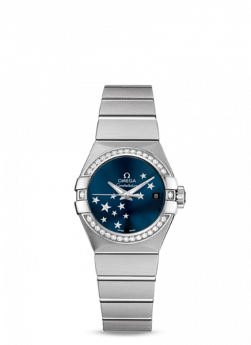 Watch Winder for watch Omega Constellation Constellation Co-Axial 27 Brushed Stainless Steel / Diamond / Orbis