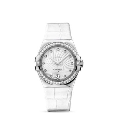 Watch Winder for watch Omega Constellation Constellation Quartz 35 Stainless Steel / Diamond / White Supernova / Alligator